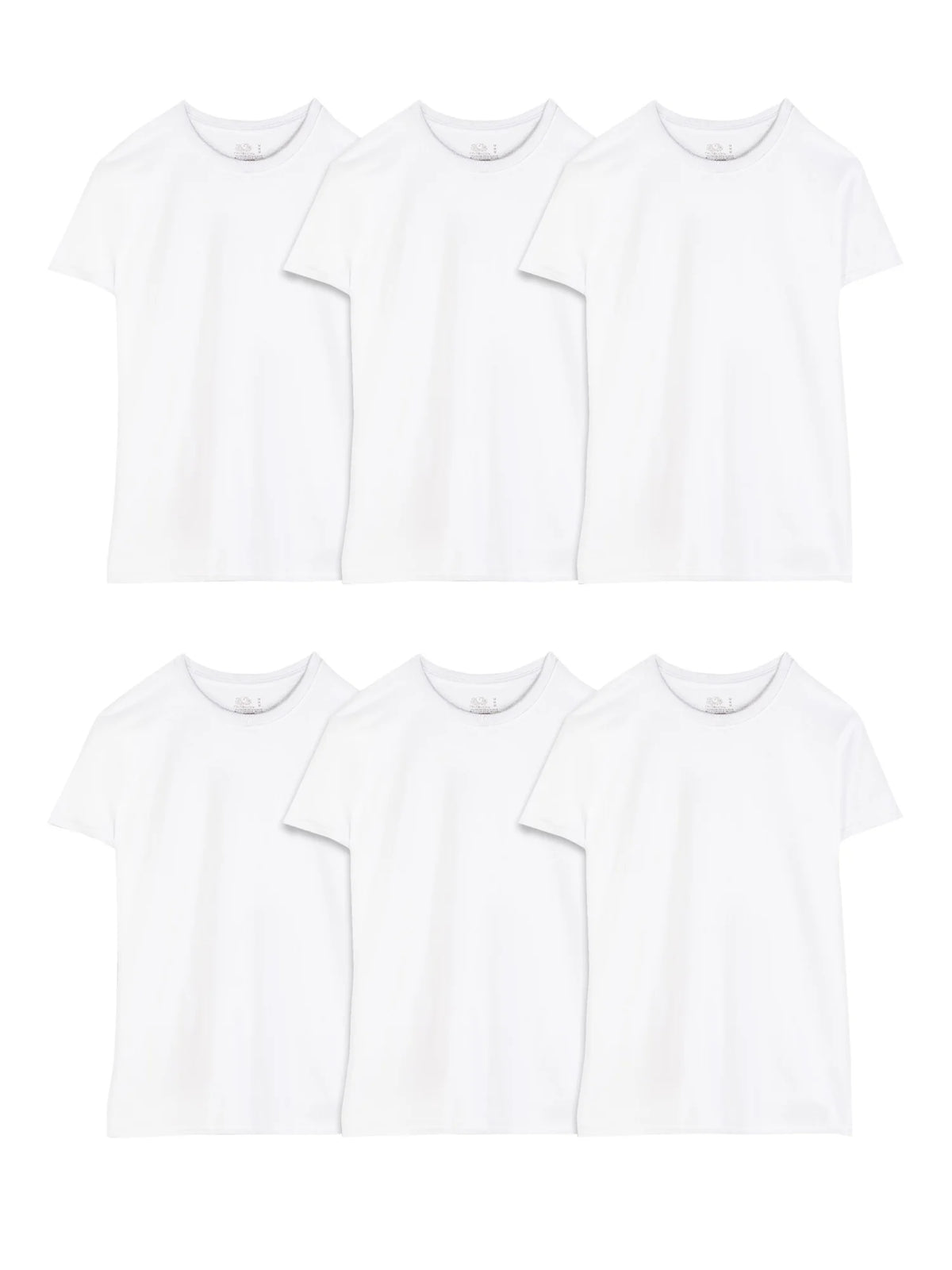 Men'S Crew Neck T-Shirt Undershirts, White Multipacks, Also Available in Big & Tall