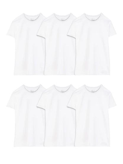 Men'S Crew Neck T-Shirt Undershirts, White Multipacks, Also Available in Big & Tall