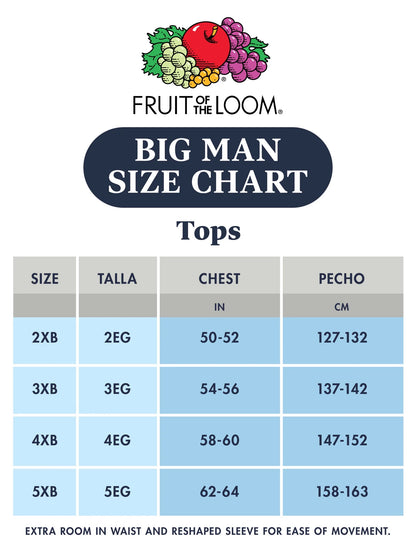 Men'S Crew Neck T-Shirt Undershirts, White Multipacks, Also Available in Big & Tall