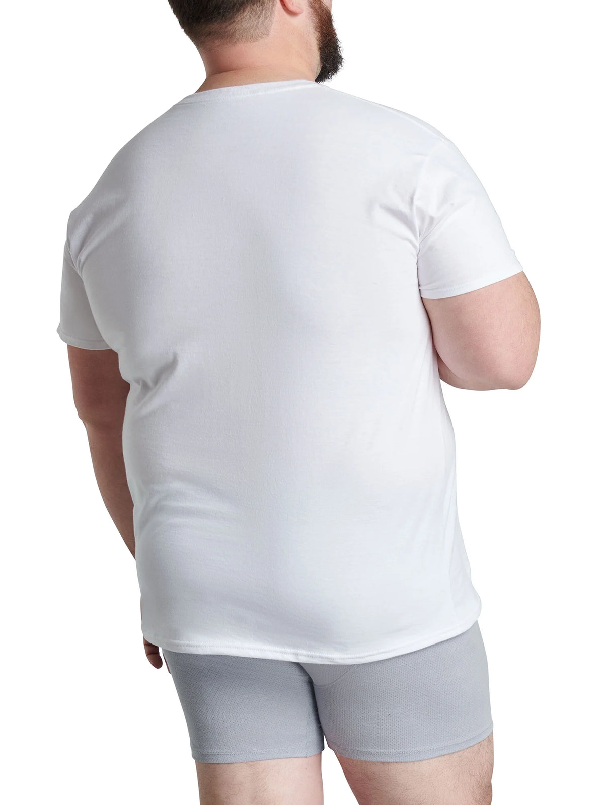 Men'S Crew Neck T-Shirt Undershirts, White Multipacks, Also Available in Big & Tall